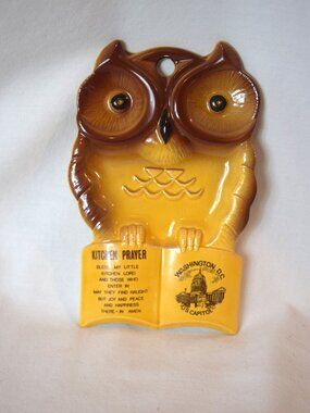 Vintage Ceramic Spoon Rest or Wall Plaque Souvenir Washington DC